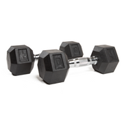 Hexagonal Rubber Dumbell - Melsfit Performance