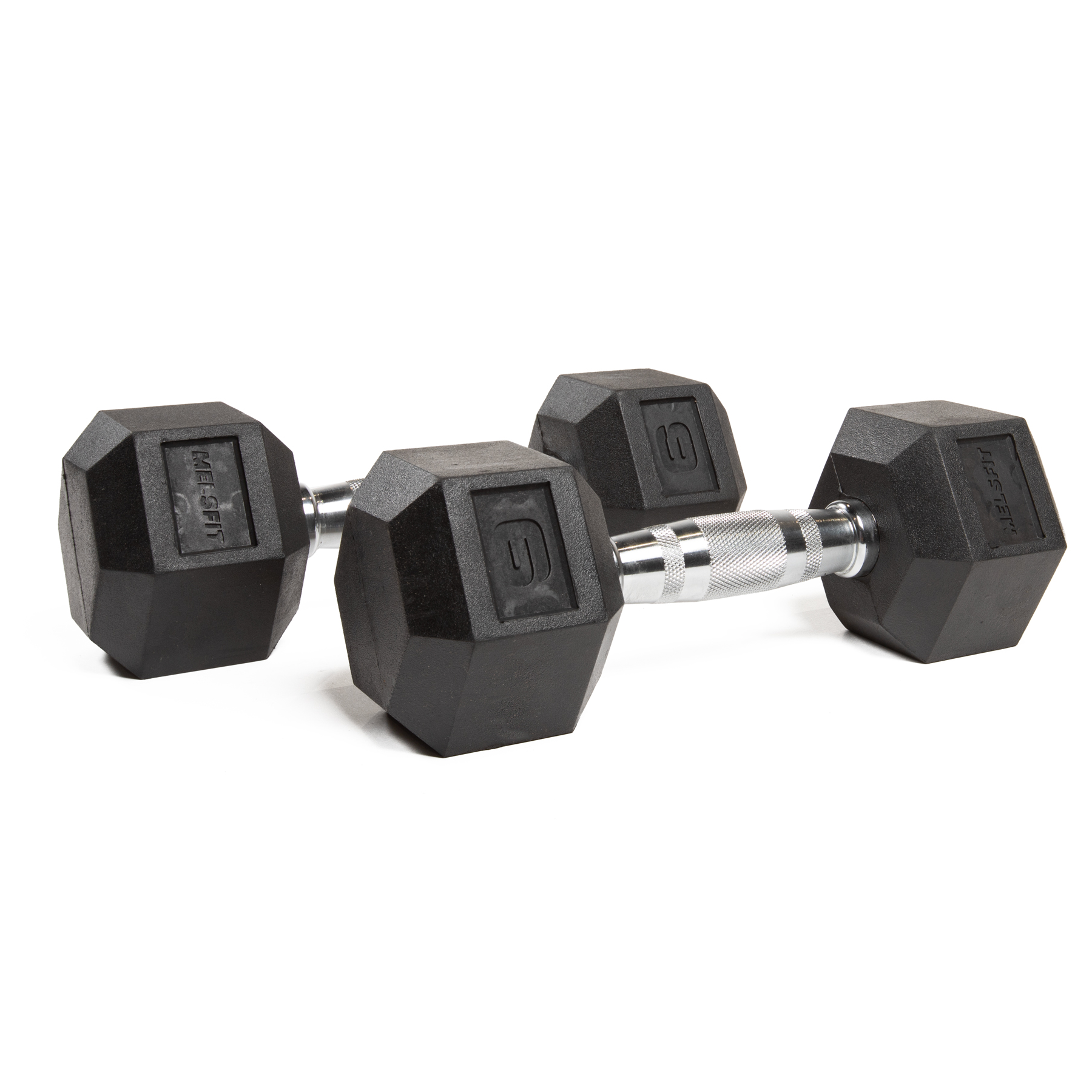Hexagonal Rubber Dumbell - Melsfit Performance
