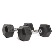 Hexagonal Rubber Dumbell - Melsfit Performance