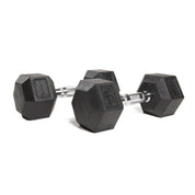 Hexagonal Rubber Dumbell - Melsfit Performance