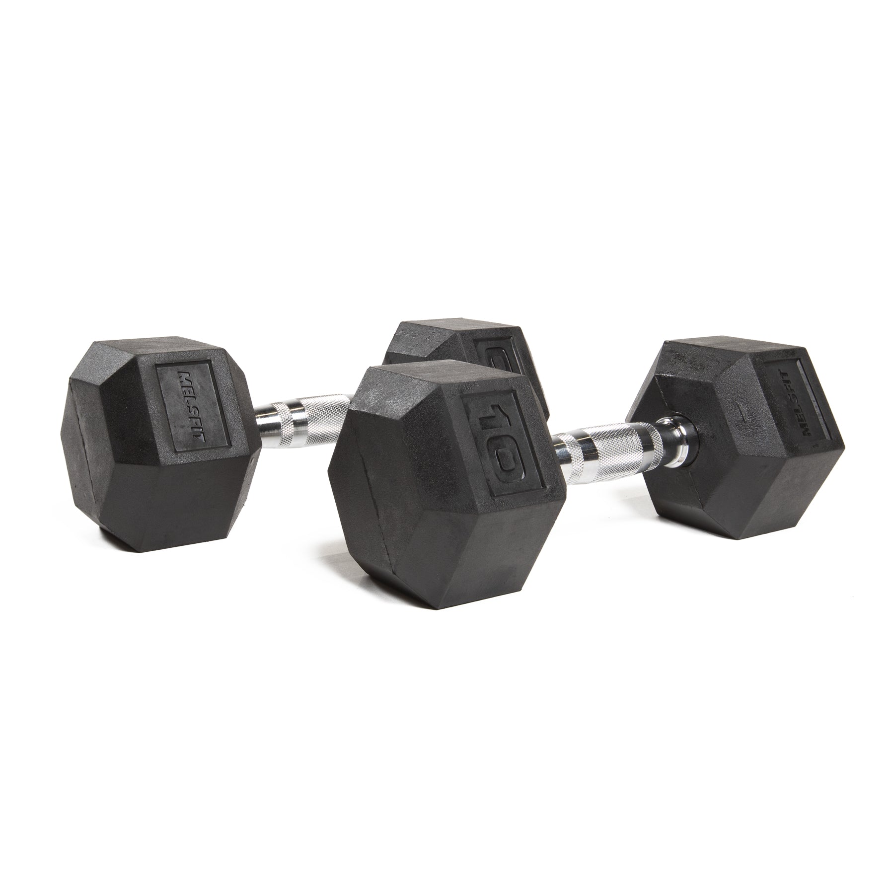 Hexagonal Rubber Dumbell - Melsfit Performance