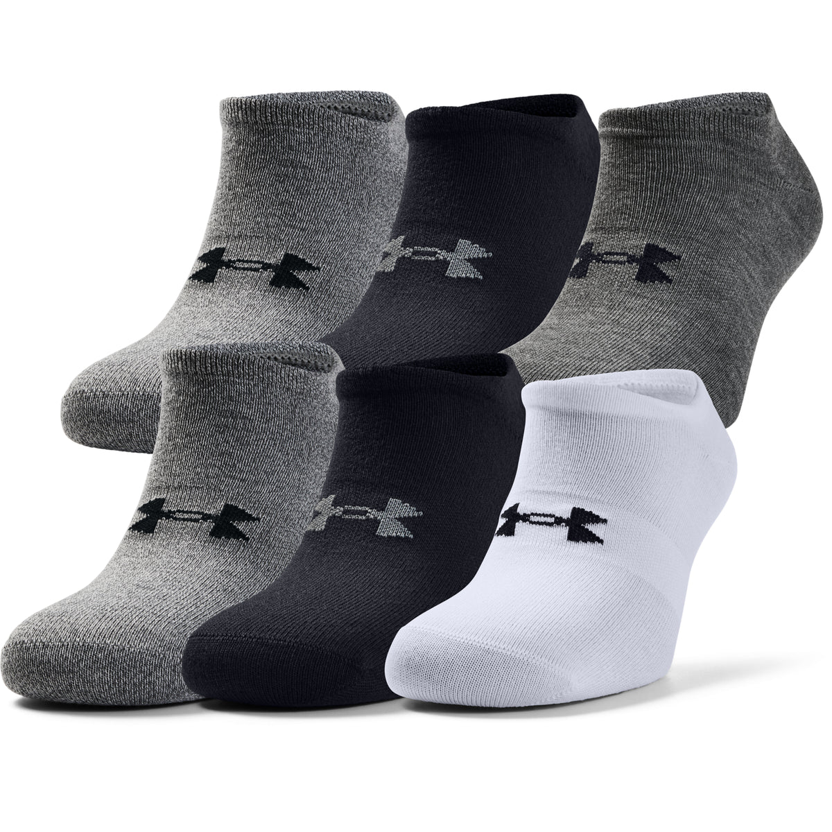 Herren UA Essentials 6er Pack unsichtbare Socken