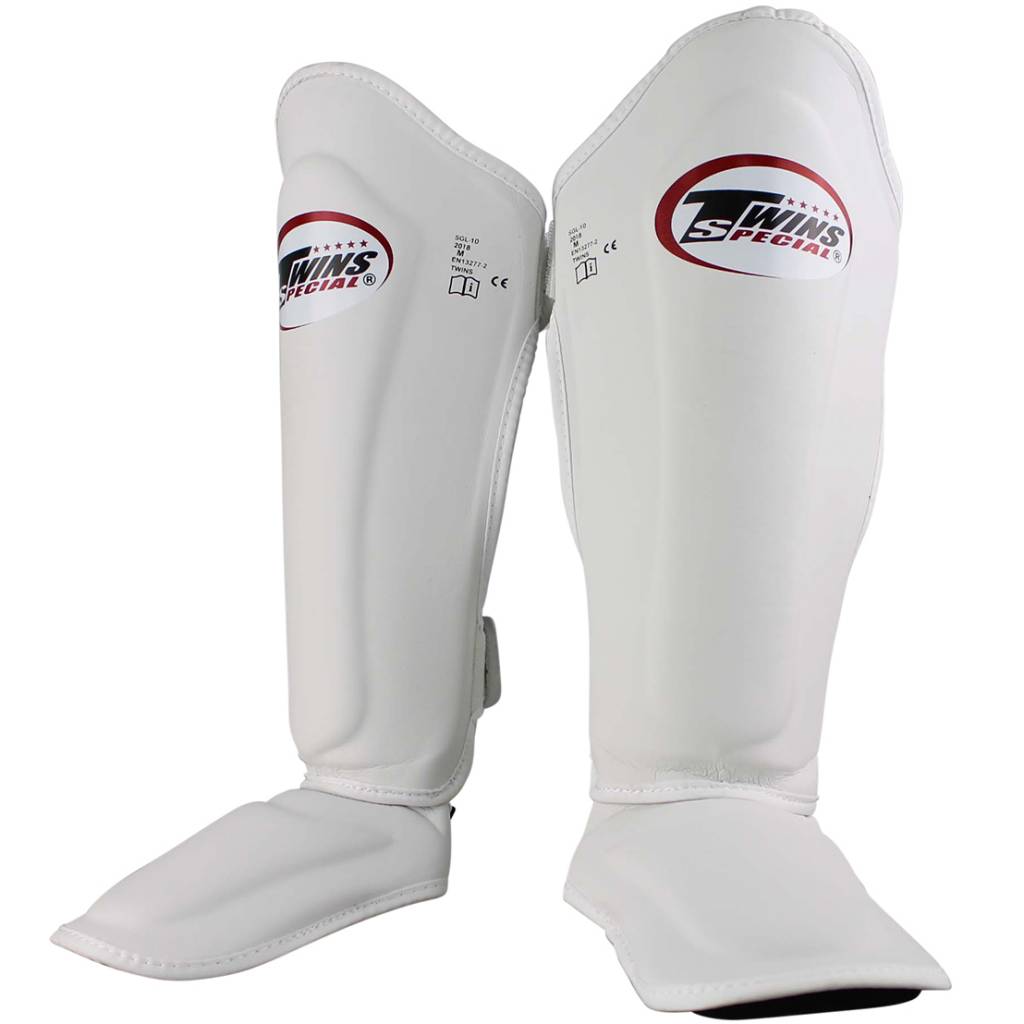 Shin Guards Skintex Leather SGL 7 - Twins