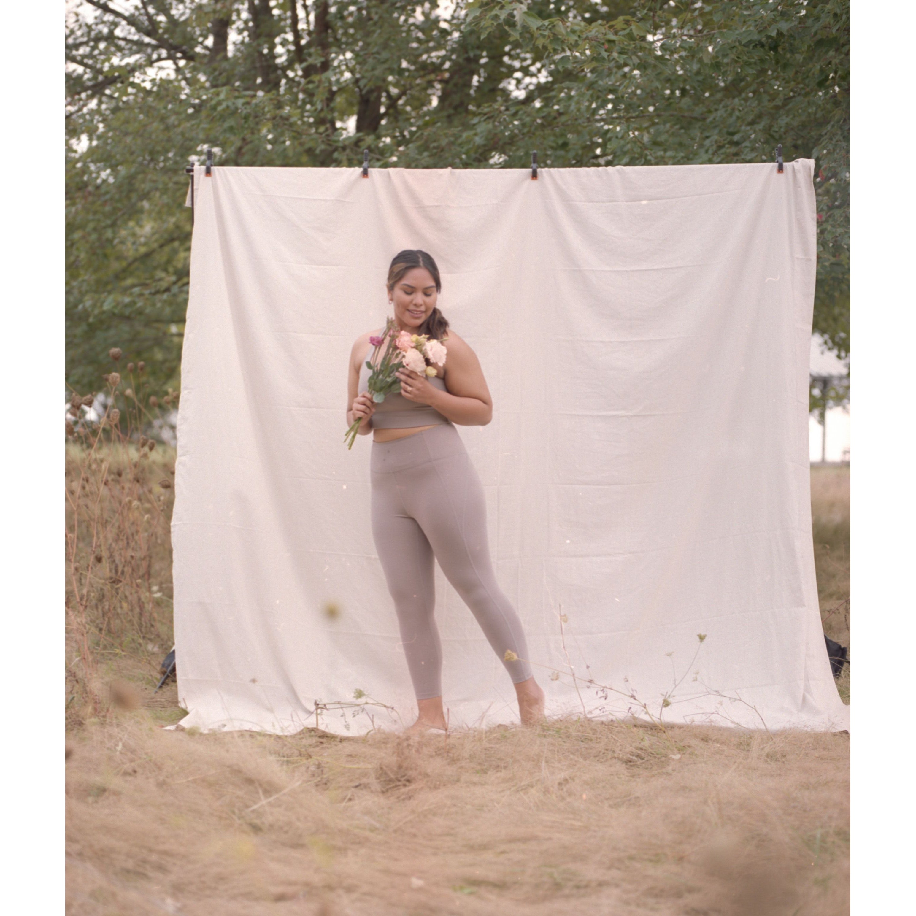 Kompressionsleggings mit hohem Bund, 7/8